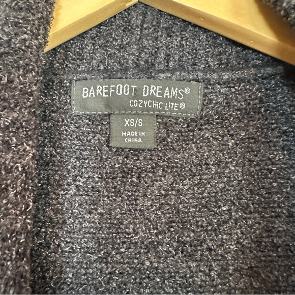 Barefoot Dreams CozyChic Lite Circle Cardi Black Cardigan Women’s XS/Small - Picture 3 of 4